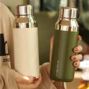 Simple Thermos Cup Girls High Appearance Level Water Cup Small and Convenient To Go Out Exquisite High-grade Stainless Steel Cup - Image 1