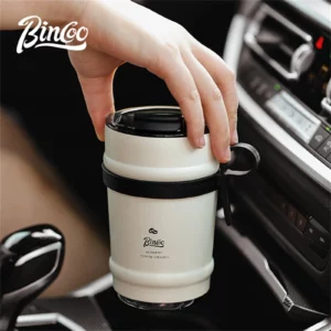 Bincoo Ceramic Liner Coffee Cup Thermos Cup Portable Accompanying Water Cup For Men And Women 316 Stainless Steel Cold Cup - Image 4