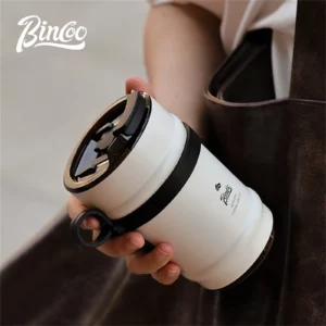 Bincoo Ceramic Liner Coffee Cup Thermos Cup Portable Accompanying Water Cup For Men And Women 316 Stainless Steel Cold Cup - Image 3
