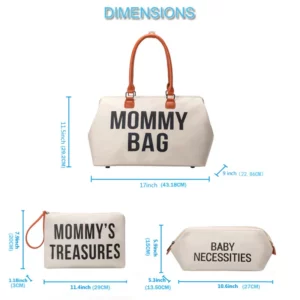 Mommy Bag Travel Storage Bag Waterproof 3-Pack Wet Dry Separation Baby Diaper Storage Packing Portable Pouch Large Capacity Bags - Image 3