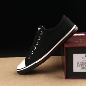 2024 New Fashion Casual Shoes for Men Lace Up Walking Shoes Boys Canvas Flat Shoes Male Solid Color Flats Students Sneakers - Image 4
