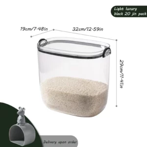 5/10kg Rice Bucket Kitchen Container Insect & Moisture Proof Flour Cylinder Sealed Bucket Tank Rice Storage Box - Image 4