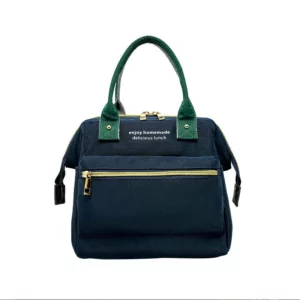 Insulated Lunch Bag Waterproof Twill Nylon Large Capacity Thermal Tote for Office Workers Students Oxford Cloth Aluminum - Image 3