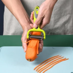 3 In 1 Rotary Peeler Fruit Vegetables Cabbage Graters Salad Carrot Potato Slicer Kitchen Multifunction Grater Julienne Peeler - Image 3