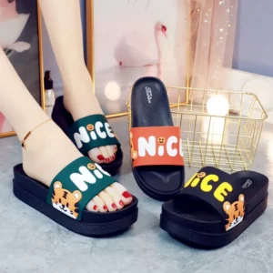 Home Slipper Cloud Woman Tiger Sandals Flip Flops Sandals Soft Sole Beach Non Slip Cartoon House Shoes Thick Platform Casual - Image 3