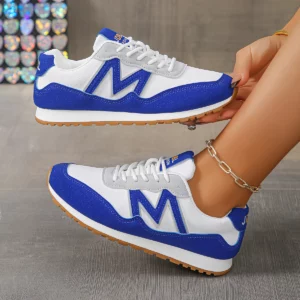 Lightweight Non Slip Sneakers for Women 2025 Spring Fashion Mix Color Flat Shoes Woman Soft Sole Casual Sports Shoes Plus Size - Image 1
