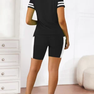 2025 Women's Summer Short Shorts Set Casual Versatile Outfit for Hot Weather Comfortable Lightweight Clothing Set - Image 2