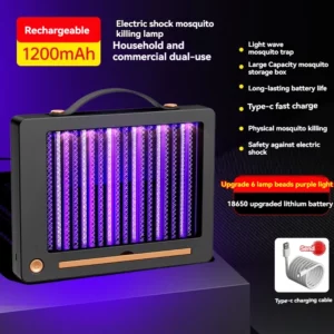 Mosquito killing lamp can be hung on USB, rechargeable for restaurants, indoor and outdoor use, commercial electric shock mosqui - Image 5