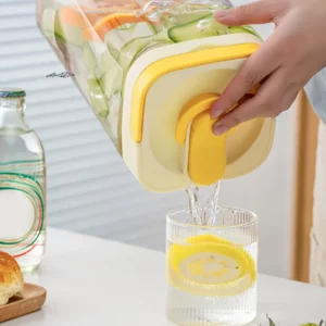 2/2.5/3.5L Cold Water Kettle with Faucet Plastic Drink Dispenser for Refrigerator Fruit Tea Bucket Liquid Beverage Container - Image 5