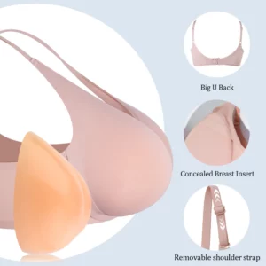LERVANLA Female Anchor Exclusive Fake Chest Underwear With Small Breasts Showing Big Breasts Simulation Silicone Breast Pads - Image 3