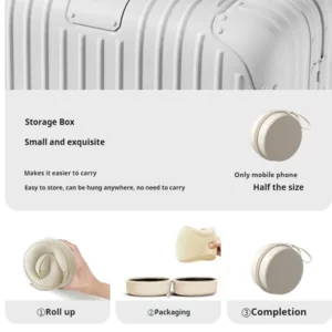 Memory Foam Neck Pillow Neck Support Pillow With Head Cushion Support Camping Neck Protect Soft Memory Foam Head Support - Image 5