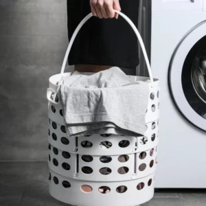Large Laundry Folding Basket Plastic Basket for Clothes Storage Retractable Dirty Clothes Toys Organizor Hamper Basket - Image 2