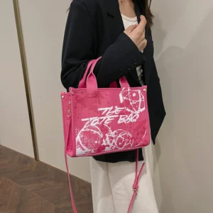 2025 Fashion Women Letters Tote Bag Designer Handbags Luxury Pu Leather Shoulder Crossbody Bags Large Capacity Shopper Purses - Image 3