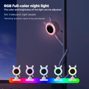DANMINI new 3.5 "RGB night light baby monitor with night vision temperature detection voice intercom baby nanny security camera - Image 2