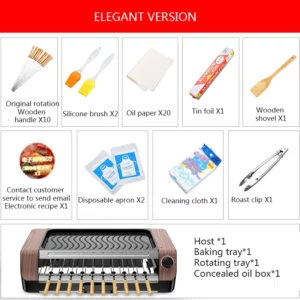 Multifunctional Electric Barbecue Grill Household Kitchen Appliances Smokeless Barbecue Machine Nonstick Bakeware Electric Stove - Image 4