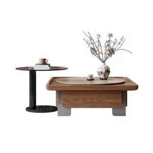 Brown Waterproof Coffee Table Tray Centerpiece Unique Modern Set Side Table Living Room Minimalist Mesa De Centro Sala Furniture - Image 6