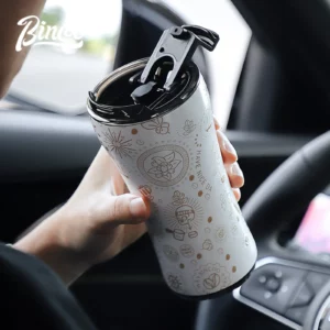 380ml Insulated Coffee Mug Stainless Steel Tumbler Water Thermos Vacuum Flask Mini Water Bottle Portable Travel Mug Thermal Cup - Image 1