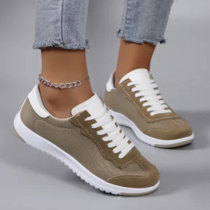 Spring new women's sports shoes, fashionable, breathable, lightweight, non-slip, wear-resistant, casual sports shoes, flat shoes - Image 2