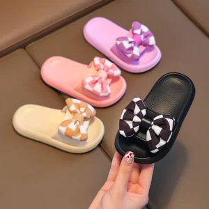 Summer Slippers New Fashion Cute Sandals Soft Soled Non Slip Casual Girl Shoes Simple Flat Daily Classic Lightweight Kid Shoes - Image 3