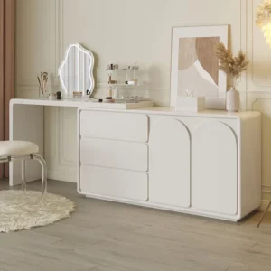 Girls Dressing Makeup Vanity Table Vanity Table Stand Bedroom Desk Vanity Table Drawer Storage Coiffeuse De Chambre Furniture - Image 4