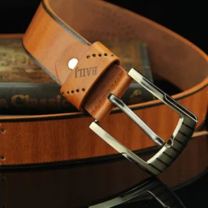 Men's Casual Retro Antique Hollow Belt Men's PU Leather High Quality Classic Belt Alloy Pin Buckle Belt Mens Belt Waist Belt - Image 2