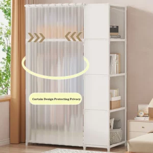 Ventilation Grille Clothes Wardrobe Closet Open Closets Plastic Outdoor Wardrobe Armable Toys Dress Organizer Furniture Dressers - Image 4