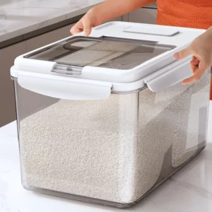 10/15KG Storage Box clear Large Capacity Grain Flour Sealed Storage Jar For Home Storage Container Kitchen Organizer Supplies - Image 2