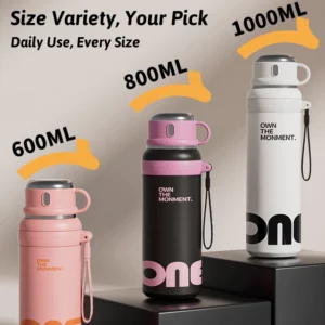 SUS316 Stainless Steel Thermos Double Wall Insulated Leakproof Tumbler Thermal Water Bottle Portable Durable For Travel Sports - Image 4