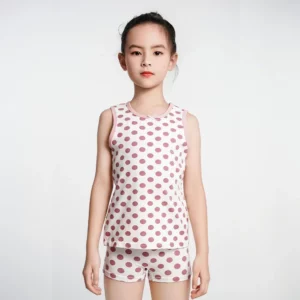 2024 Kid Girl Tank Top Cute Pink Pattern Cotton Sleeveless T-shirt 3-8 Years Daily Lingerie Girls Teen Vest Cotton Girls Tops - Image 3