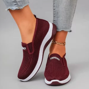 Spring New Women's Casual Sports Shoes, Comfortable, Breathable, Lightweight and Wear-Resistant Lazy Shoes, One-Leg Soft-Soled Flat Shoes - Image 5