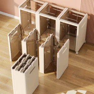 Folding Storage Box Multifunction Foldable Organizer Container Plastic Sundries Storages Supplies Organizer Box with Lid 1 PCS - Image 4