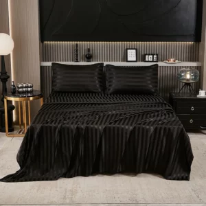 Simple Solid Color Silky Bed Sheet (without pillowcase) - Image 4