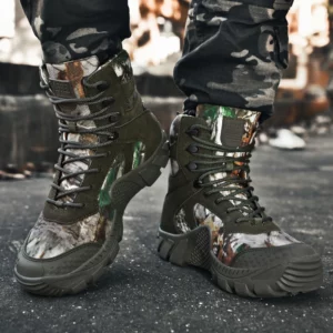 Men Ankle Boot Men's Boots Combat Tactical Army Boots Men Shoes Outdoor Work Shoes Breathable Desert Boots Motocycle Boots - Image 3