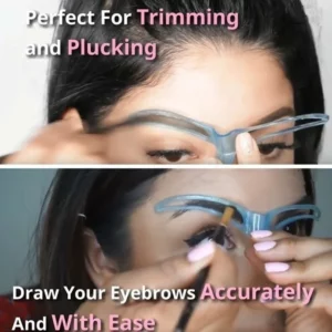 8 In 1 Reusable Eyebrow Stencil Beauty Makeup Brow Stamp Template Eyebrows Shape Set Eye Brow Makeup Tools - Image 4