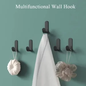 6Pcs Strong Self-Adhesive J-hook Waterproof Adhesive Hanging,Bathroom Towel Key Kitchen - Image 5