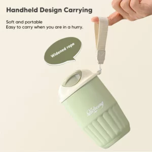 410ML Thermos Coffee Mug Double Wall Stainless Steel Thermos Bottle Vacuum Insulated Thermal Cup Tumbler For Girls Birthday Gift - Image 4