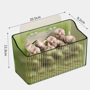 Capacity Storage Organizer Capacity Wall-mounted Storage Basket for Kitchen Bathroom Onion Ginger Garlic Holder for Vegetable - Image 6