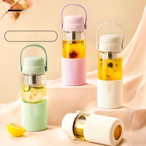 520ML Drinkware Transparent Glass Cup Kitchen Coffee Mug With Lid Scented Tea Filterate Water Bottle Coffeeware Teaware - Image 1