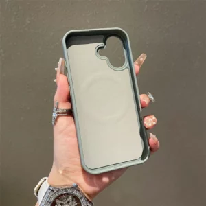 Ultrathin Simple Magsafe Case for iPhone 16 Pro Max 15Pro 14 Plus 13 12 11 Matte Hit Color Lens Wireless Charging Soft TPU Cover - Image 11