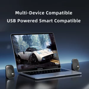 Lenovo Desktop Small Speaker DS123 Speaker 360 degree surround sound Stereo sound for laptop mobile phone Ultra HD sound quality - Image 4