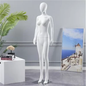 White Plastic Female Body Hand Mannequins, Wedding Decorative, Realist Cloth Model Doll, Maniqui Stainless Chassis, E058, 4Style - Image 2