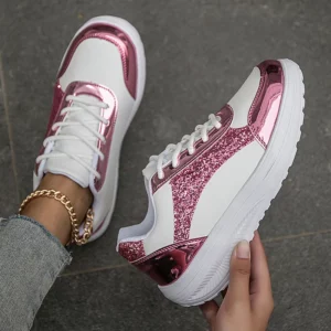 Plus Size 35-42 Shoes for Women Autumn Fashion Platform Shoes Flats Casual Lace Up Comfort Non-slip Sneakers Zapatos De Mujer - Image 4