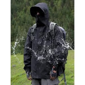 Rainstorm waterproof assault jacket camping equipment men's three in one American fast drying brand purple jacket jacket - Image 3