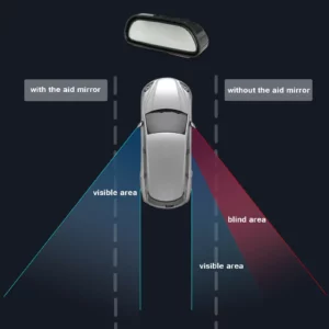 1pc Universal Car Mirror 360° Adjustable Wide Angle Side Rear Mirrors blind spot Snap way for Parking Auxiliary Rear View Mirror - Image 2