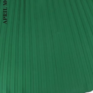 Sleeveless Women Pleated Party Dress Solid Green Blue Black Elegent A-Line Dress Female Loose Mid-Calf Skirt Swing Evening Dress - Image 6