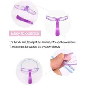 8 In 1 Reusable Eyebrow Stencil Beauty Makeup Brow Stamp Template Eyebrows Shape Set Eye Brow Makeup Tools - Image 5
