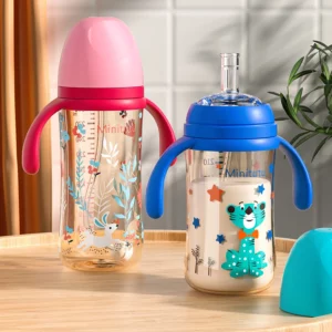 240ml baby sippy cup, PP water cup, heat-resistant, for babies over 10 months Gravity ball design No leakage when inverted - Image 2