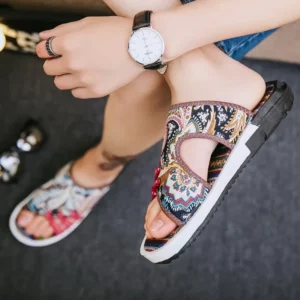 Sandals Man Beach Slippers for Men Eva Canvas High Quality Shoes Fashion Cheap Liquidation Elegant Designer Luxury Low Price Pvc - Image 3