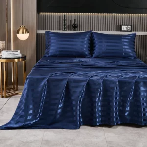 Simple Solid Color Silky Bed Sheet (without pillowcase) - Image 5