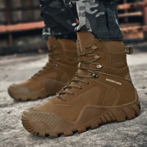 Men Ankle Boot Men's Boots Combat Tactical Army Boots Men Shoes Outdoor Work Shoes Breathable Desert Boots Motocycle Boots - Image 4